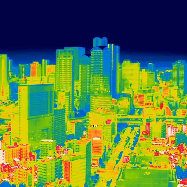 茨城県水戸市のドローンサービス サーモグラフィ 空撮
